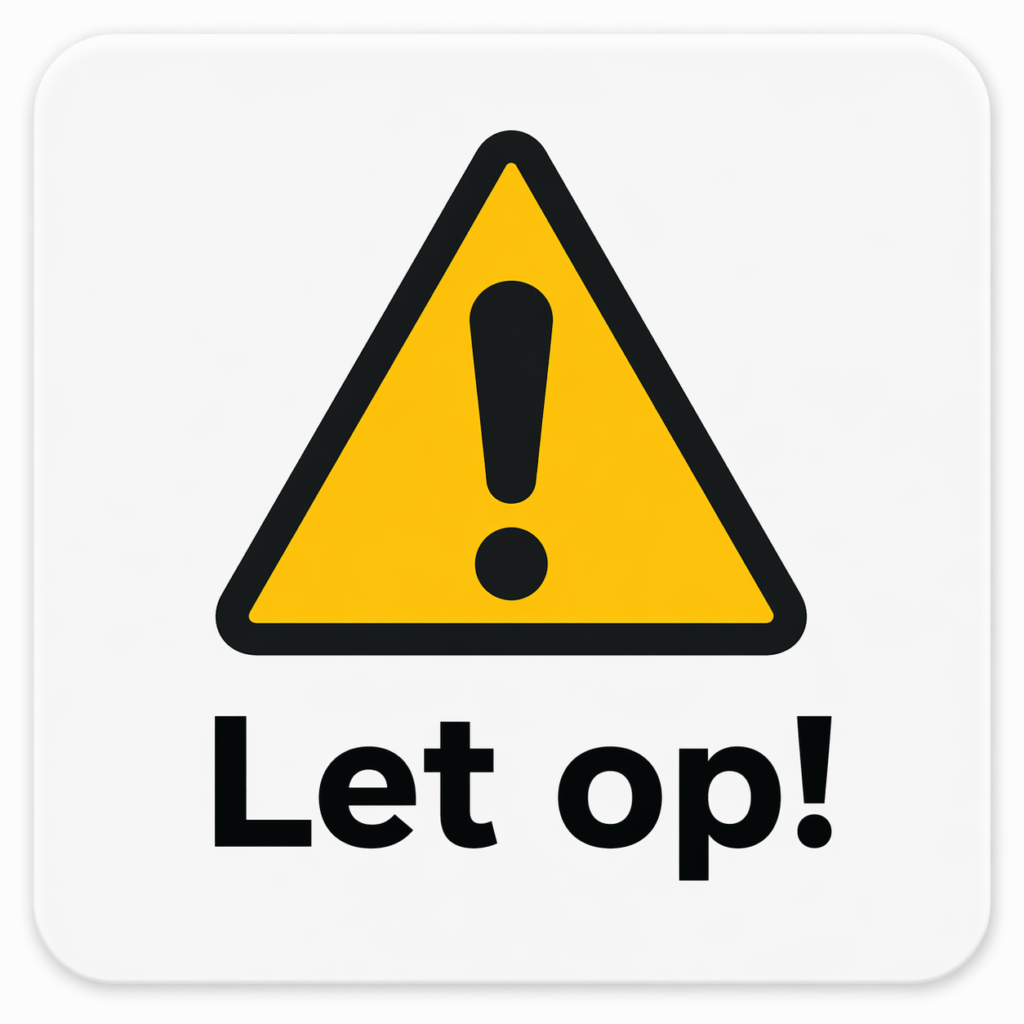 Let-op