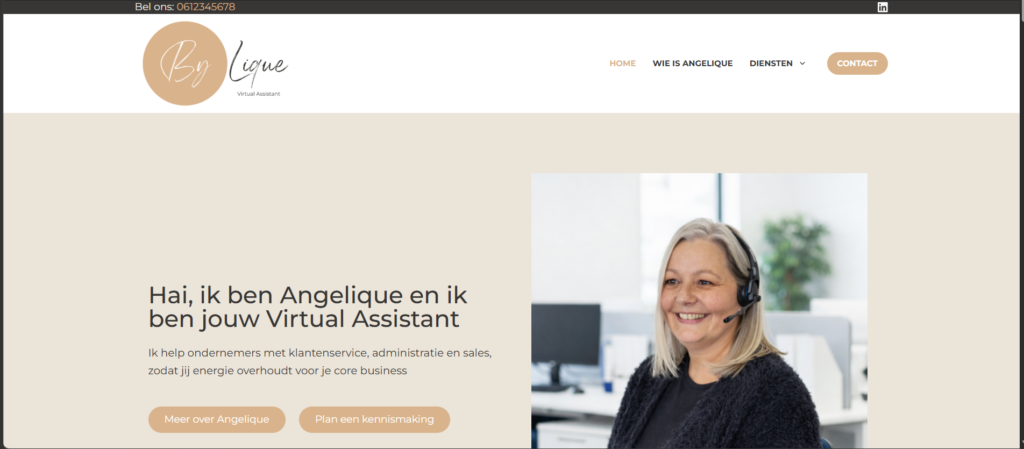 Website laten maken voor VA of Virtual Assistant